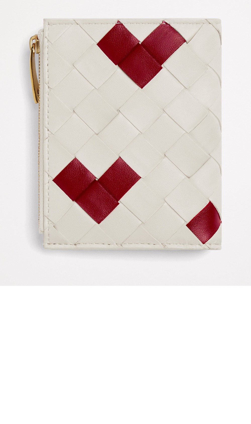 작은 가죽 인트레치아토 이중 지갑 667468 > Intrecciato Card Case - 인트레치아토 카드지갑