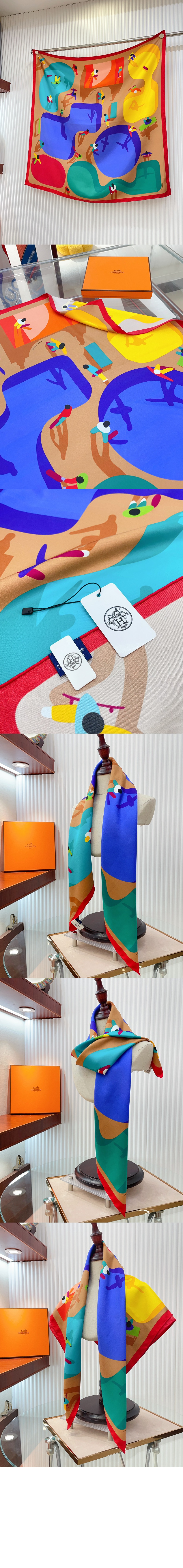 Figures Libres 스카프 90 > 에르메스