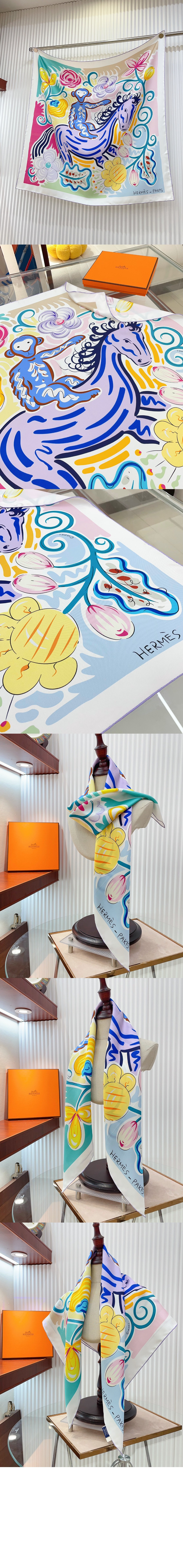 Le Cheval de Kazumi 스카프 90 > 에르메스