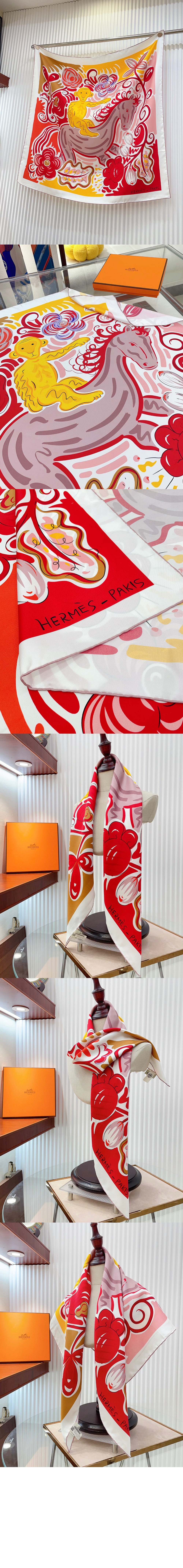 Le Cheval de Kazumi 스카프 90 > 에르메스