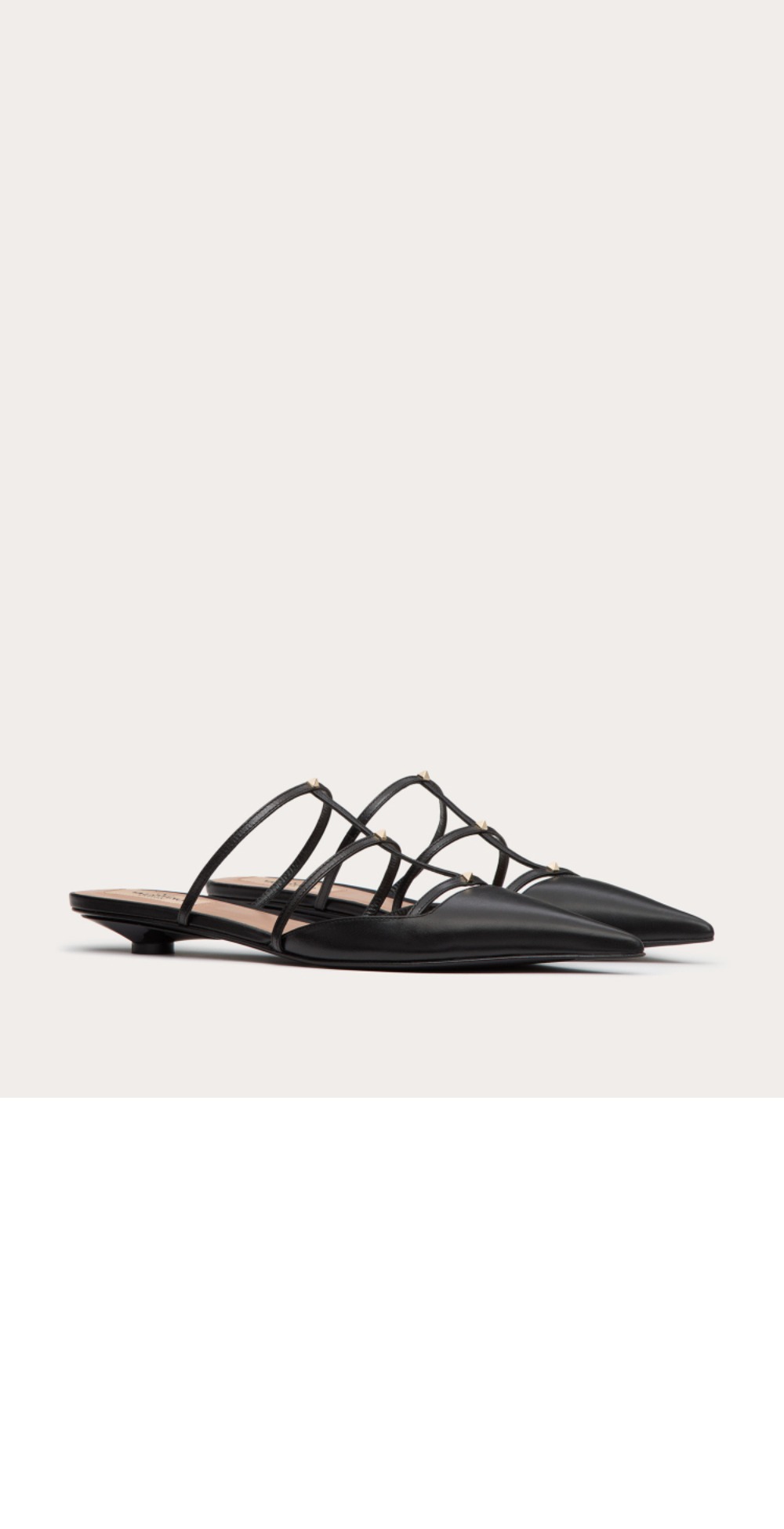 락스터드 위스피 카프스킨 힐 뮬 4W0S0I > Rockstud - 락스터드