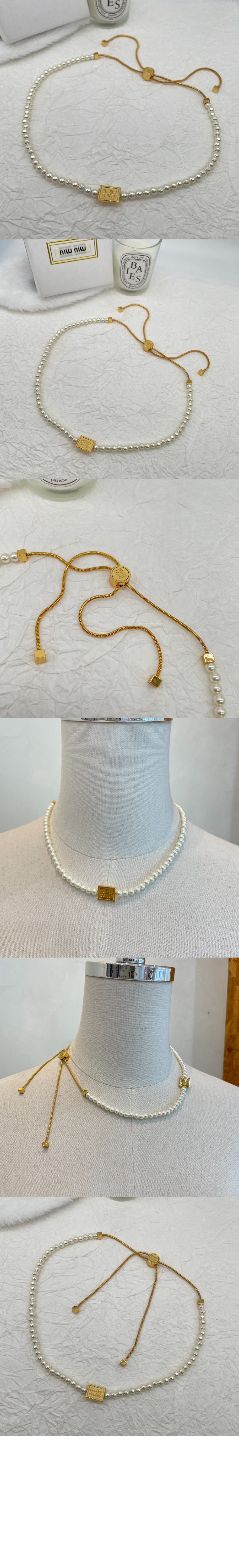 진주 및 메탈 초커 5IC066 > 미우미우