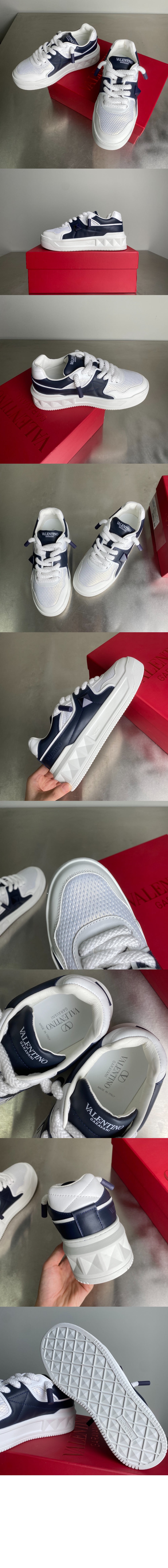 퍼포레이티드 나파 가죽 로우탑 원 스터드 XL 스니커즈 > One Stud - 원 스터드