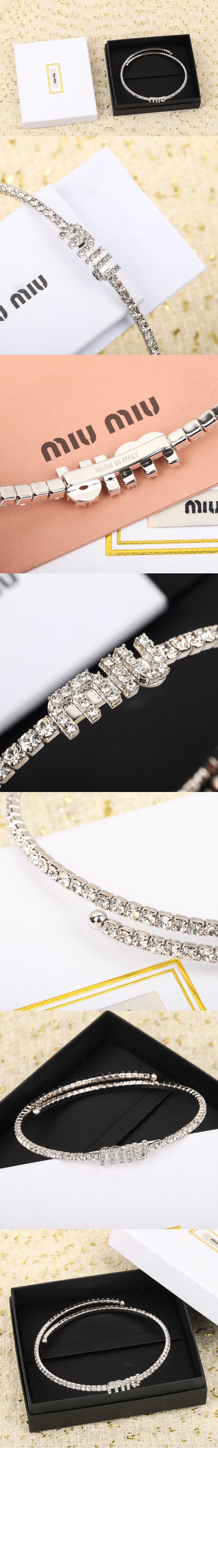 크리스털 네크리스 5JC871 > 미우미우