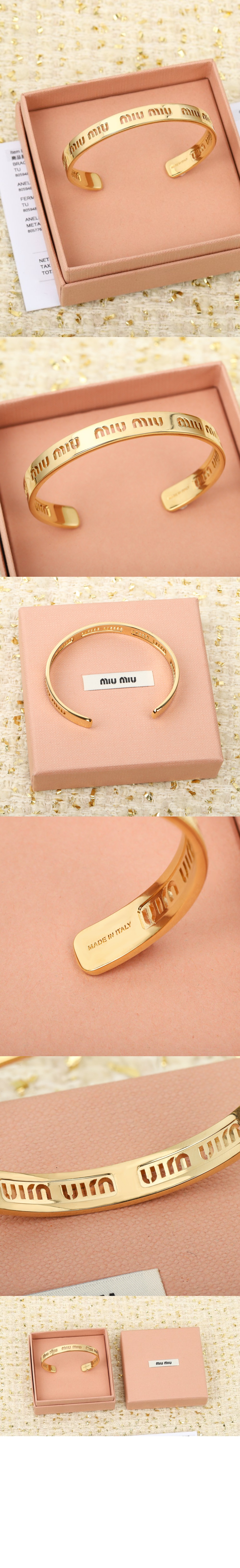 메탈 브레이슬릿 5JB412 > 미우미우
