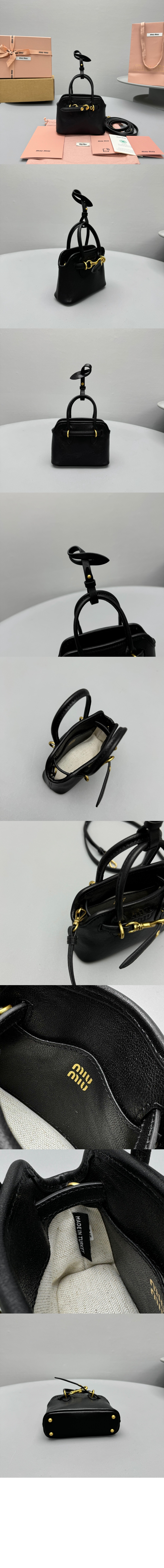 가죽 트릭 블랙 5NR037 > 미우미우