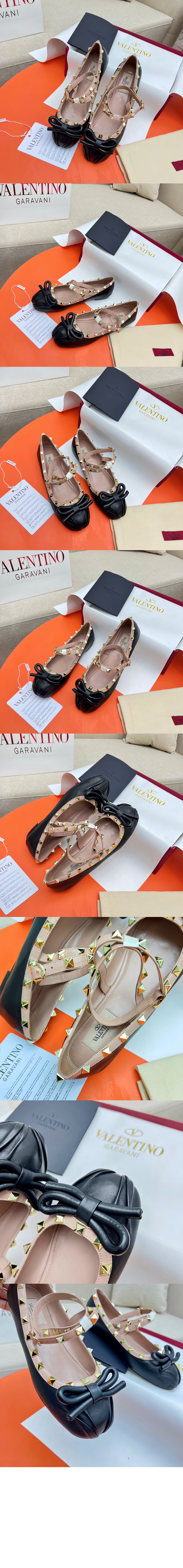 나파 가죽 락스터드 발레리나 4W2S0H > Rockstud - 락스터드