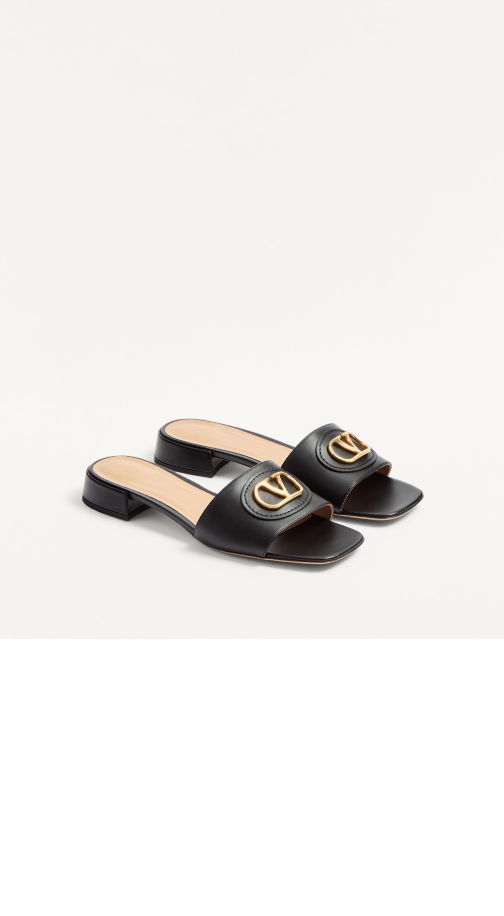 브이로고 시그니처 카프스킨 슬라이드 샌들 WS0LT0 > Vlogo - 브이로고