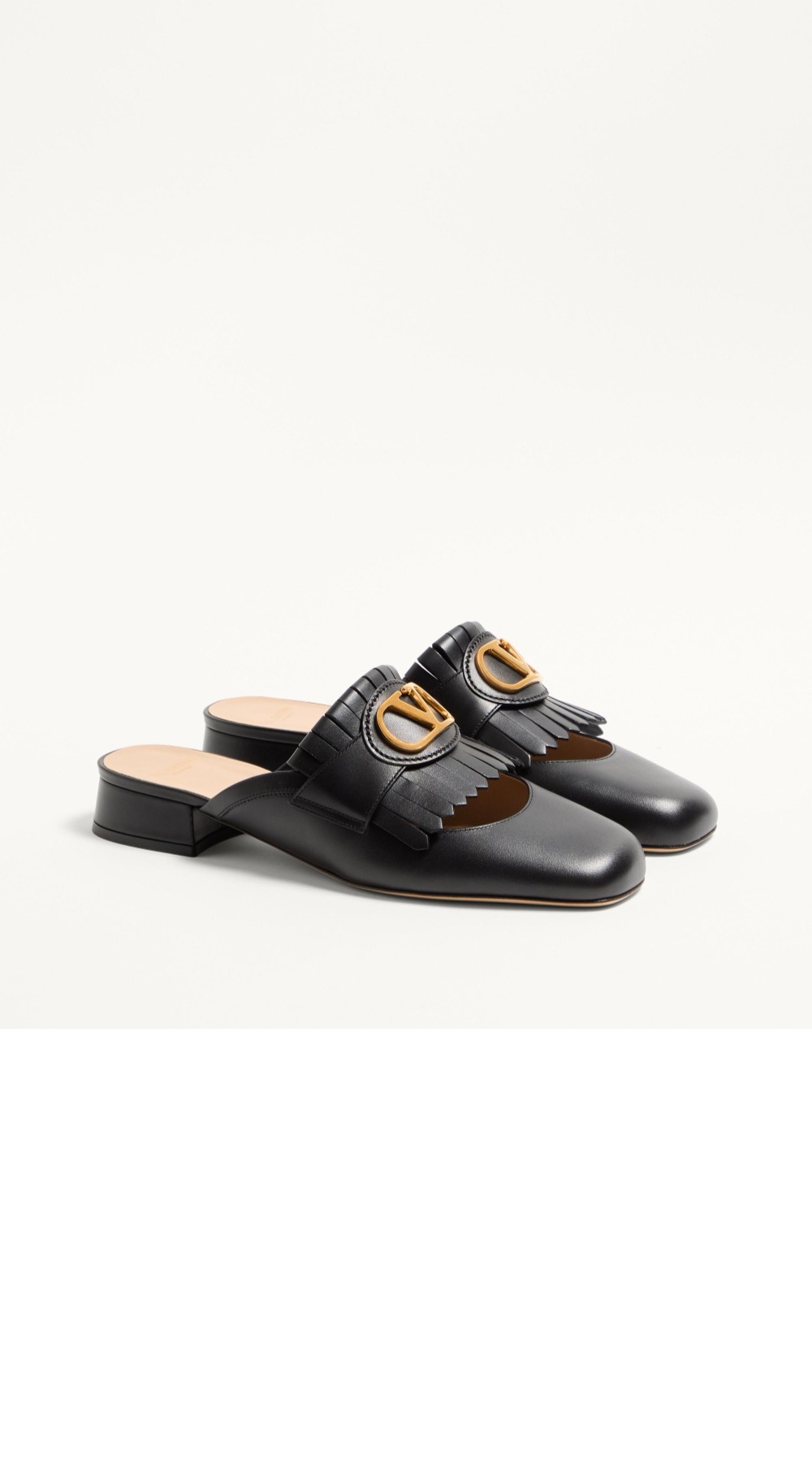 브이로고 시그니처 프린지 장식 카프스킨 모카신 뮬 WS0LP8 > Vlogo - 브이로고