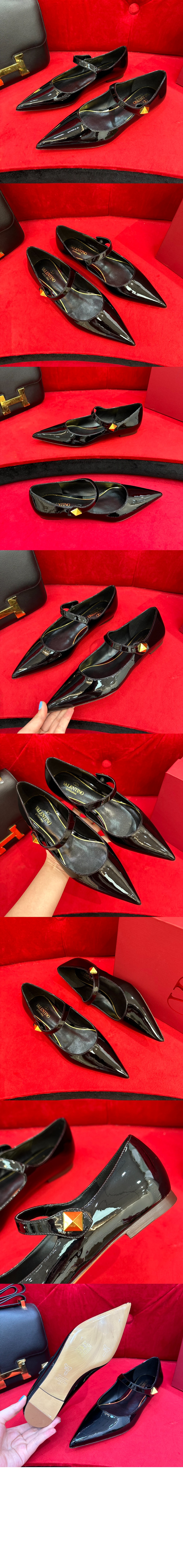 페이턴트 레더 발레 플랫 슈즈 2W2S0G > TipToe - 발끝