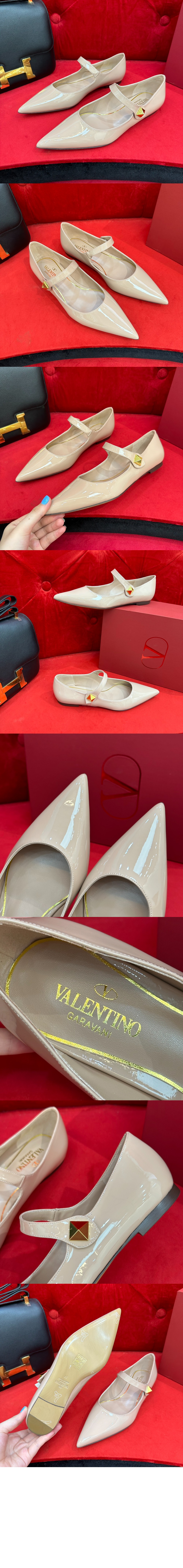 페이턴트 레더 발레 플랫 슈즈 2W2S0G > TipToe - 발끝