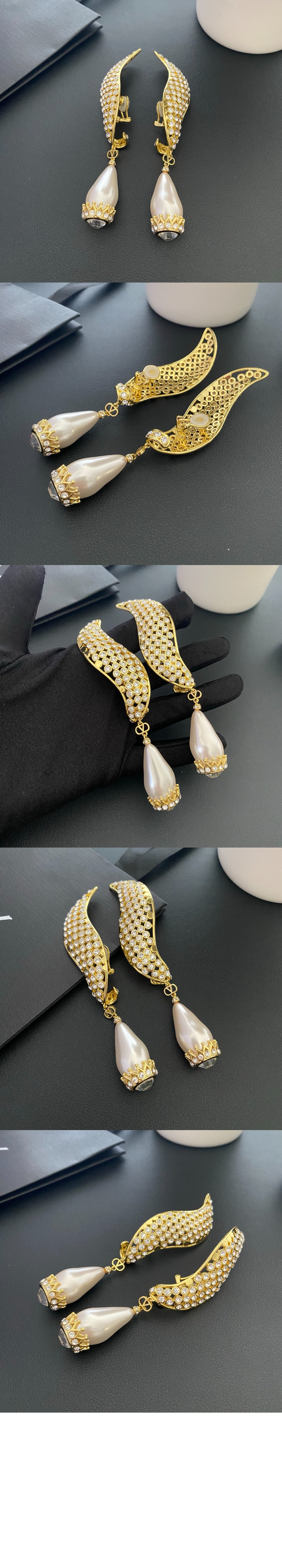 크리스털 이어링 > 발렌티노