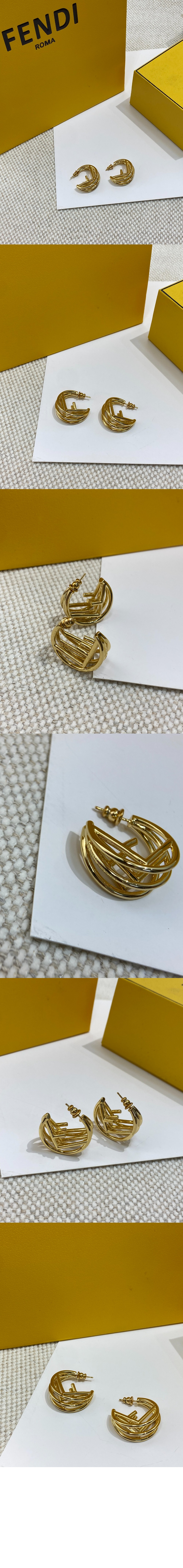F is Fendi 이어링 골드 8AK992 > 펜디