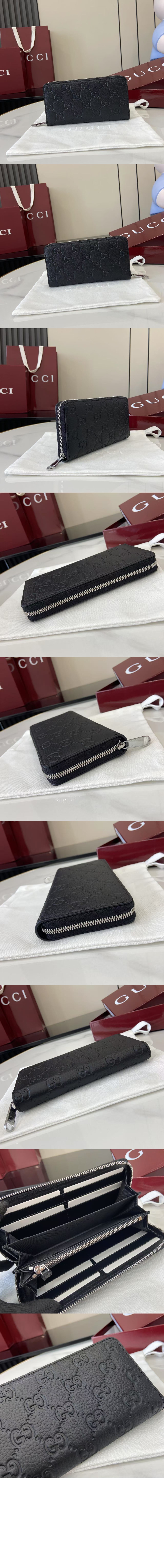 임프린트 집 어라운드 지갑 GG 가죽 835003 > GG Zipper Walle - GG 지퍼월렛