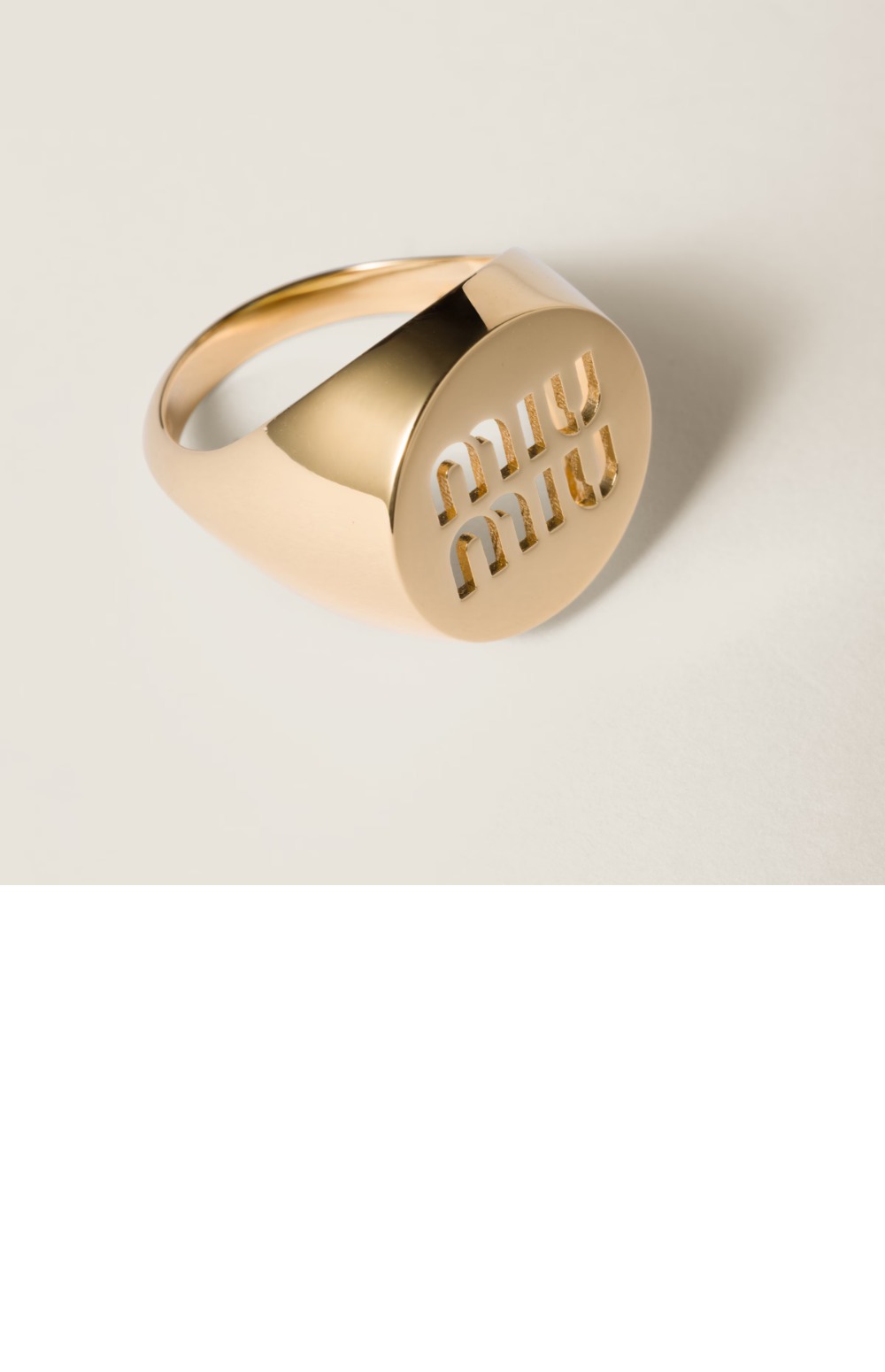 시그니처 링 골드 5IA046 > 미우미우