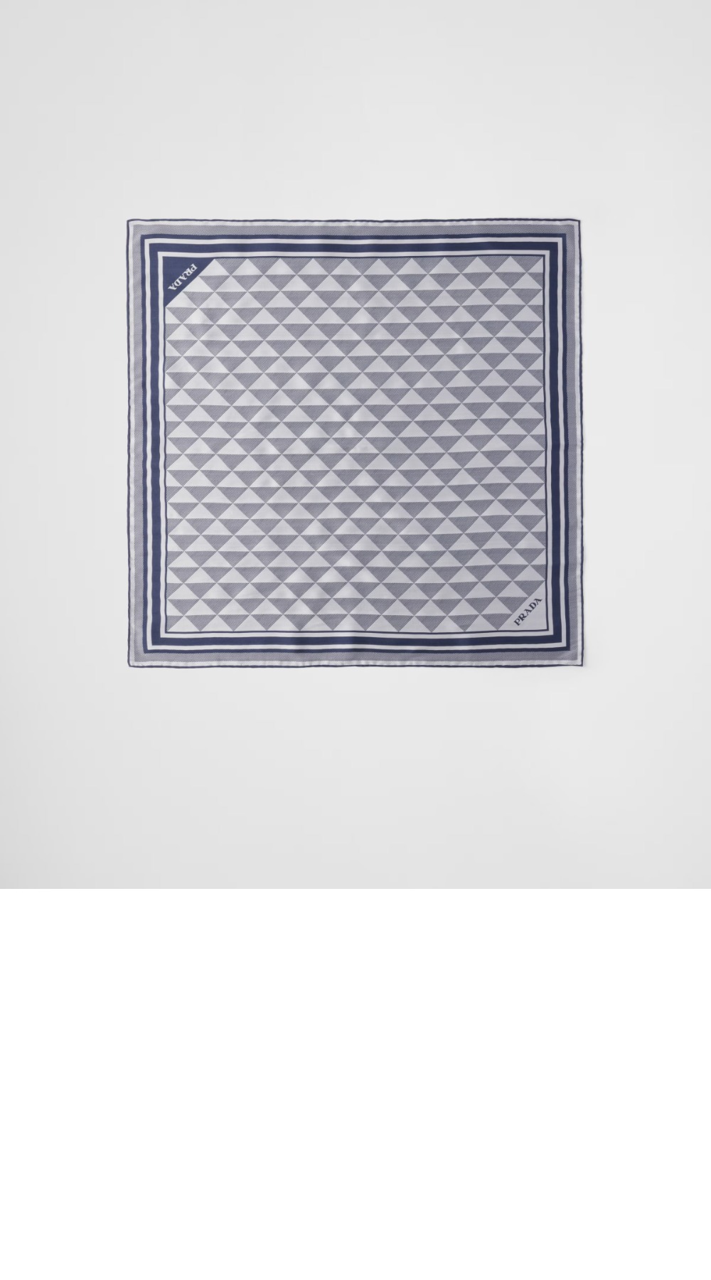 프린트 실크 스카프 1FF004 > 프라다