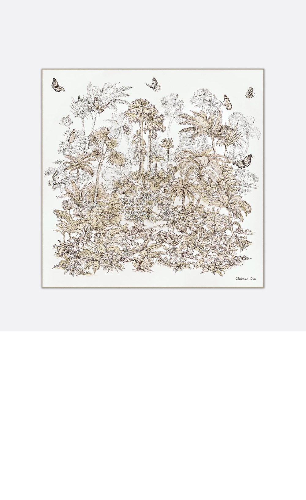 Dioriviera Toile de Jouy Palms 90 스퀘어 스카프 54JOP > 디올