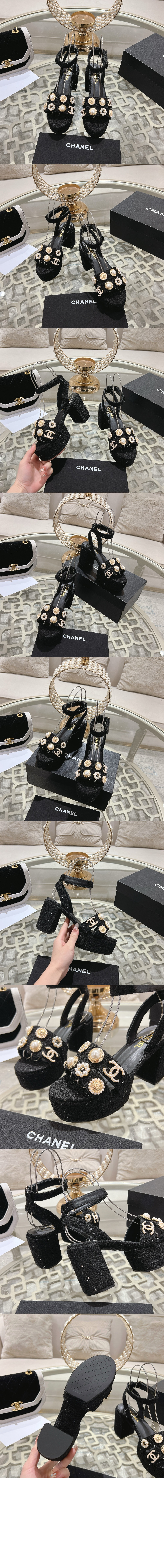 트위드 샌들 G46423 > Slingback - 슬링