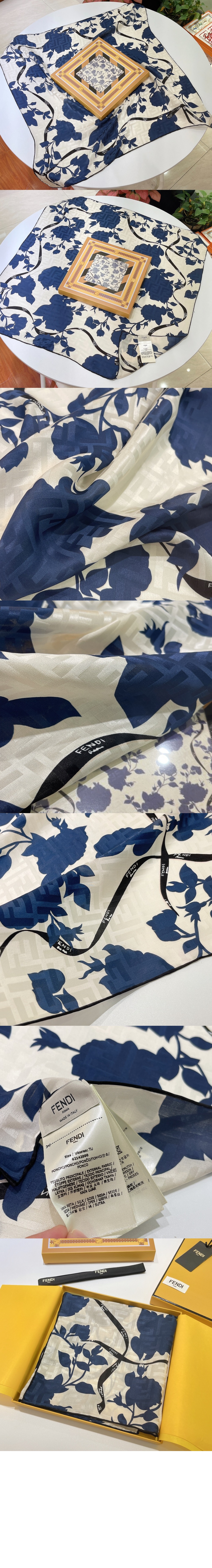 로마 장미 스카프 > 펜디