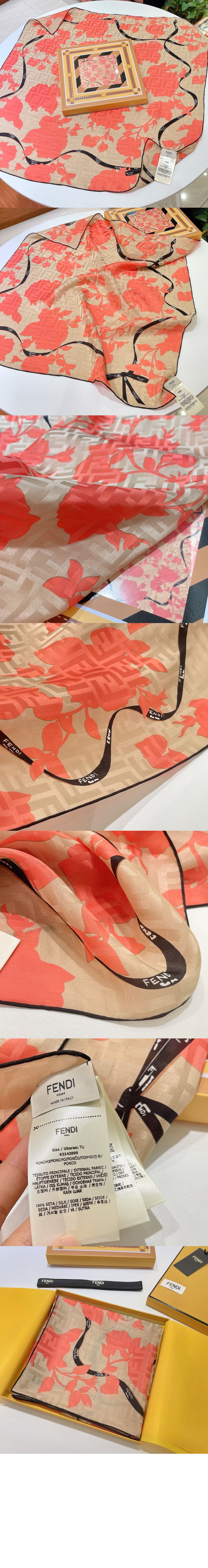 로마 장미 스카프 > 펜디