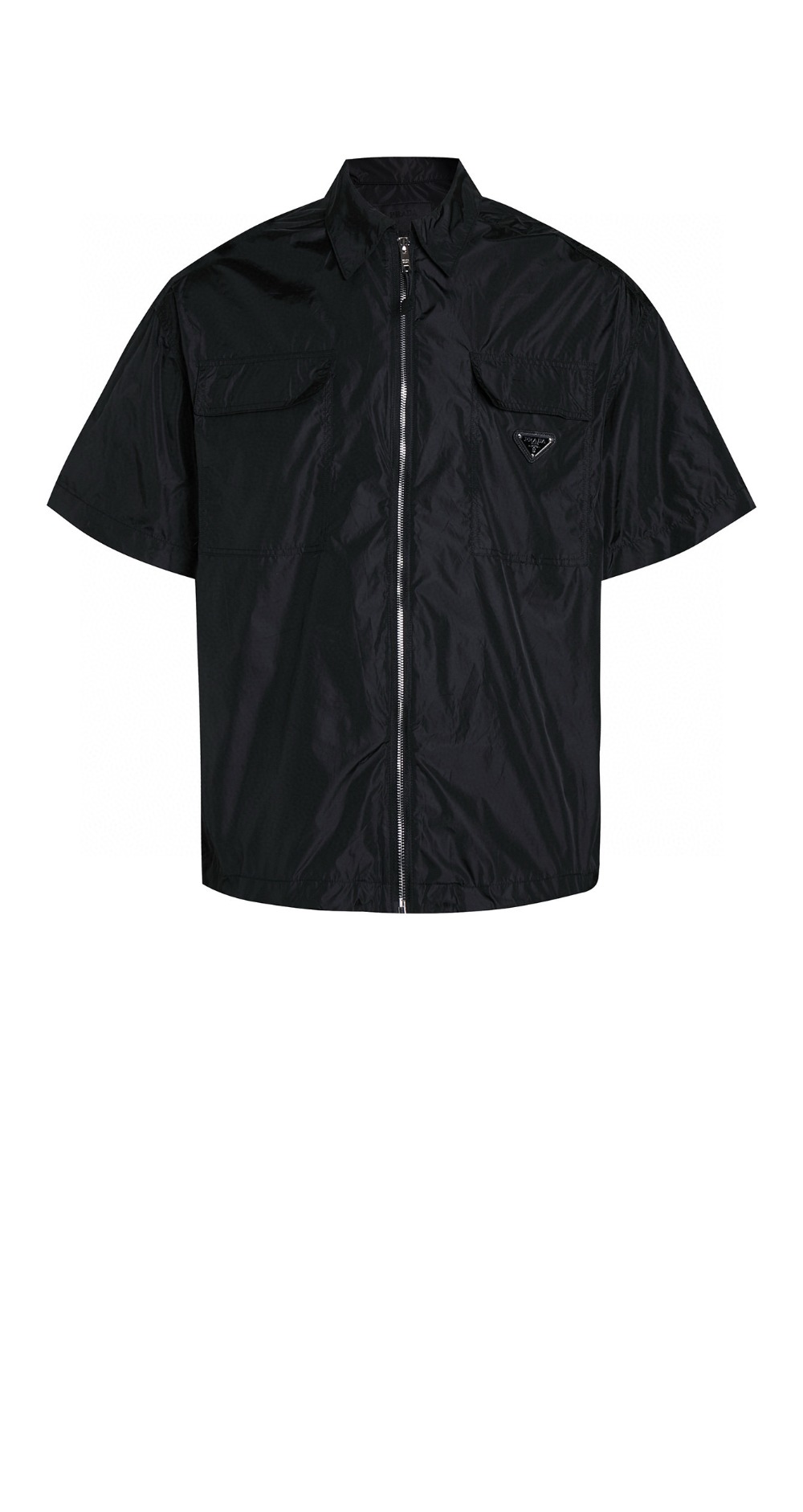 쇼트 슬리브 라이트 리나일론 셔츠 > 프라다