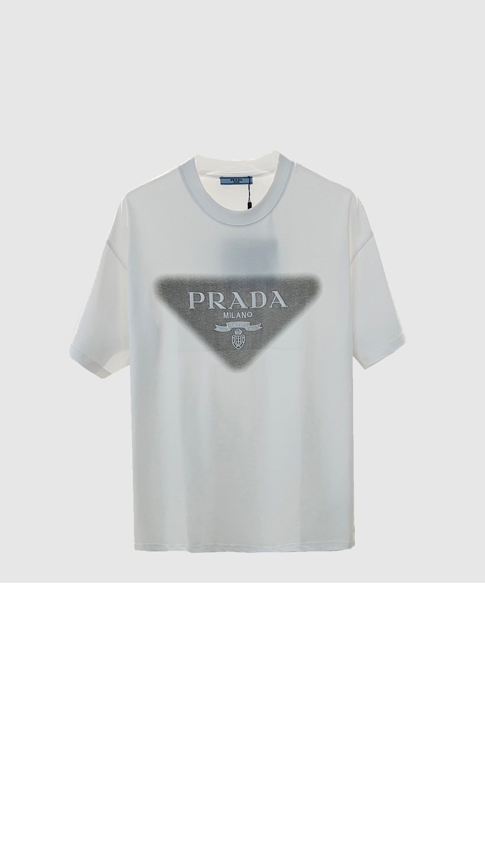 로고 프린트 반팔 > 프라다