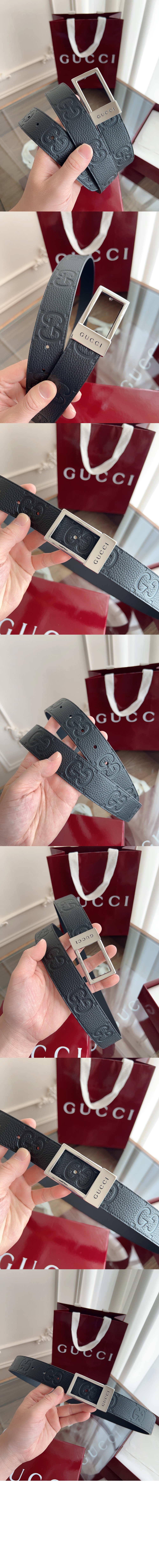 렉탱글 버클 포함 리버시블 벨트 ‎820724 > 구찌