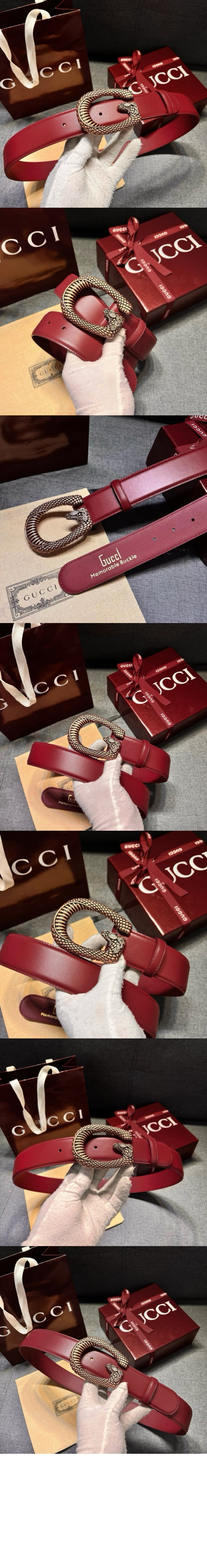 G 영사 버클 벨트 710095 > 구찌