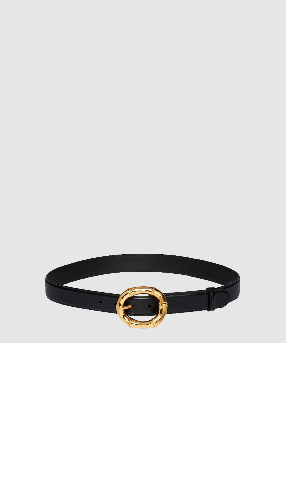 대나무 원형 버클 벨트 828270 > 구찌