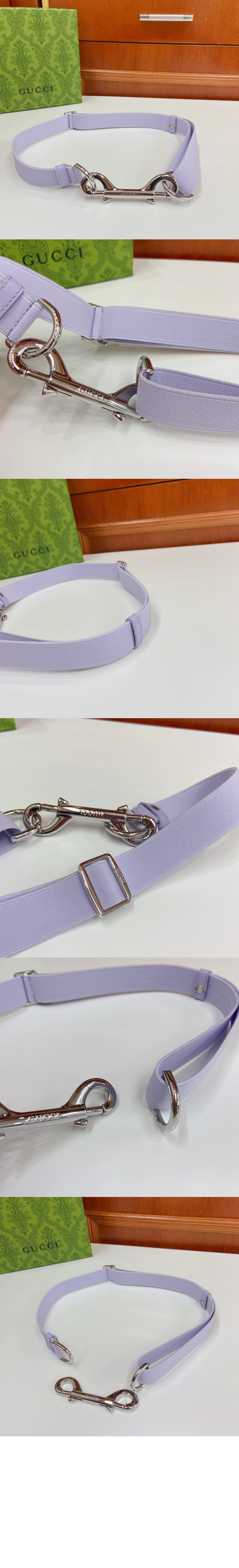 더블 후크 얇은 벨트 821480 > 구찌