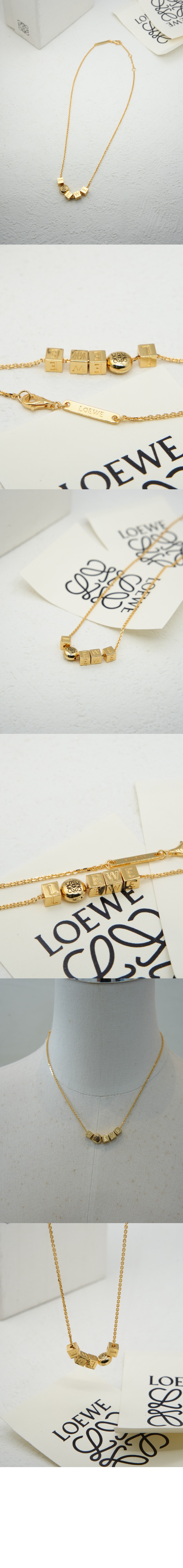 페블 큐브 목걸이 > 로에베