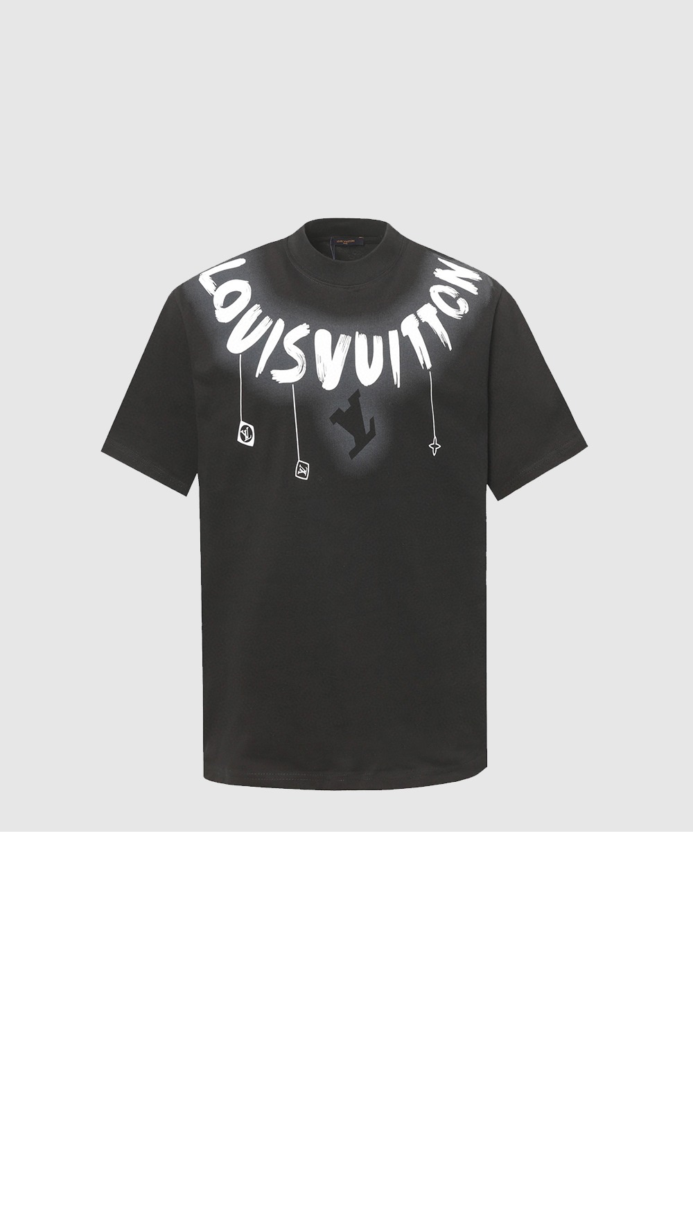 라운드 넥 그래피티 로고 숏 슬리브 코튼 티셔츠 > Etc - 기타제품