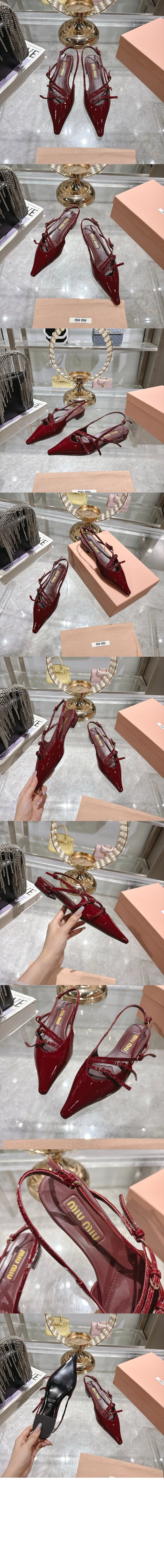 가죽 슬링백 발레리나 5F476E > Ballet - 발레