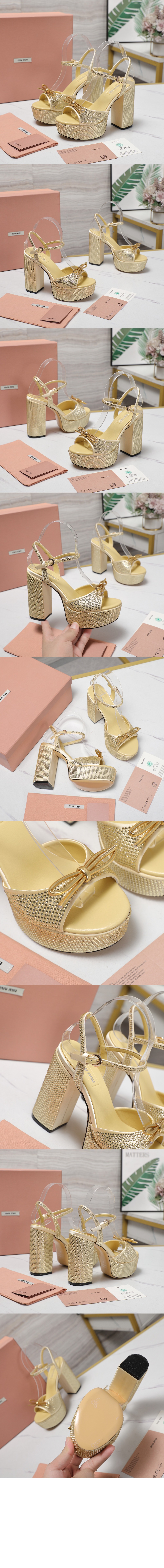 크리스털 장식 플랫폼 샌들 5XP908 > Pumps - 펌프스