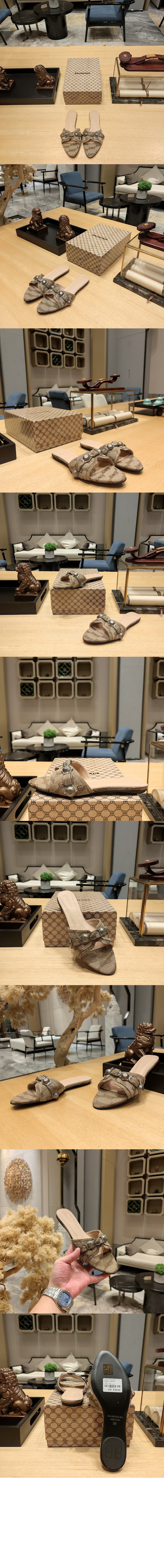 카골 로고패턴 자카드 샌들 브라운 707368 > Cagole - 카골