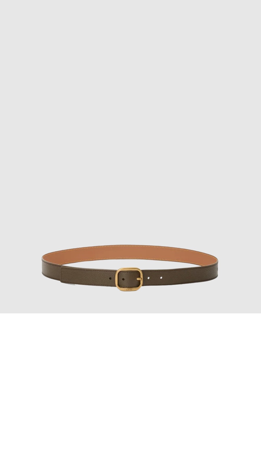송아지 가죽 원형 벨트 > 로에베