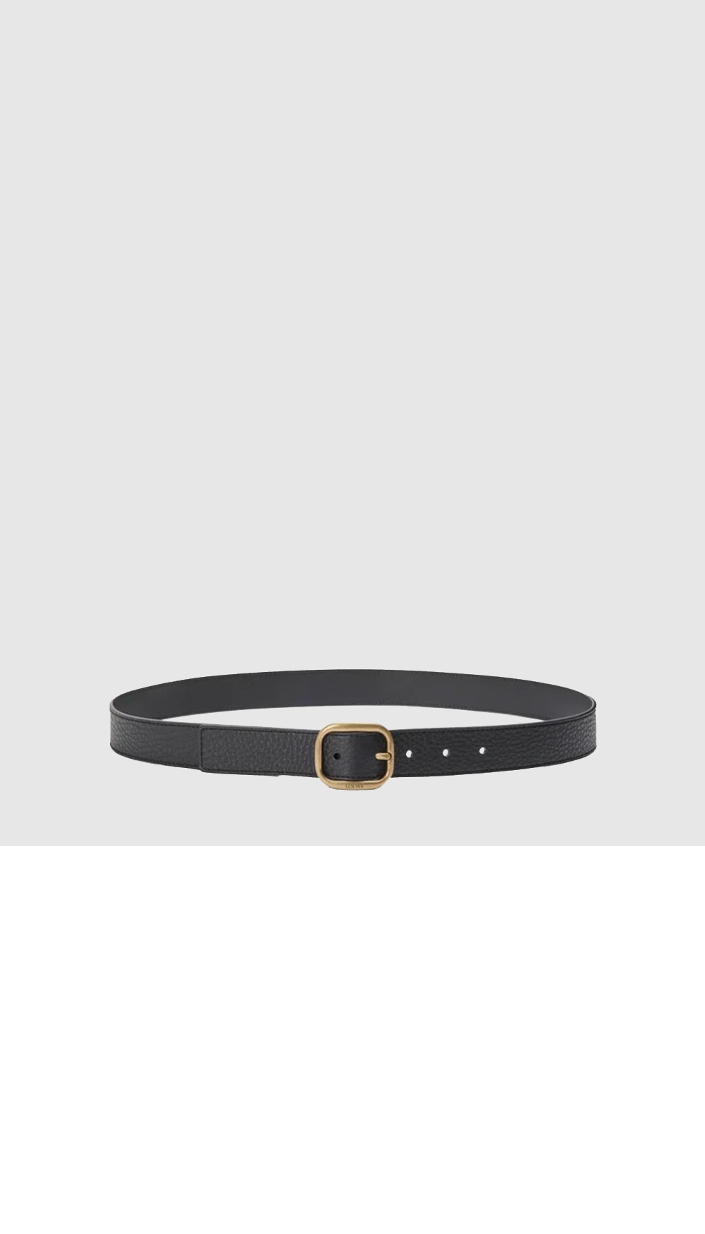 송아지 가죽 원형 벨트 > 로에베
