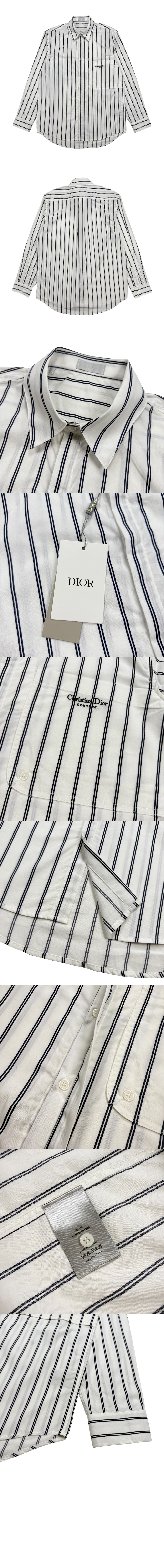 로고 디테일 스트라이프 코튼 셔츠 > Etc - 기타제품