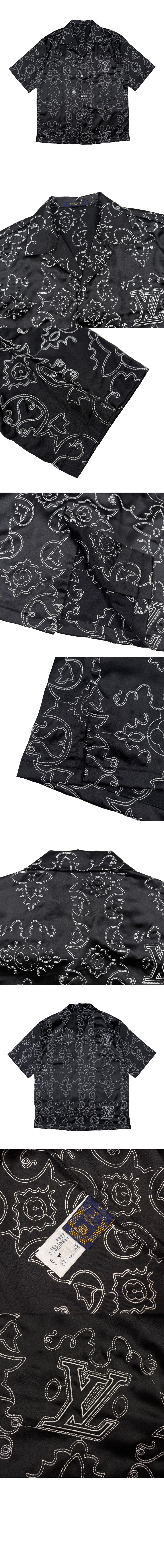 프린티드 쇼트 슬리브드 실크 셔츠 > Etc - 기타제품