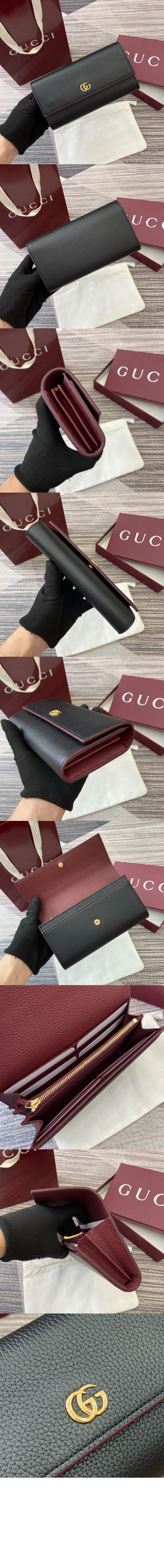 GG 마몽 바이컬러 장지갑 456116 > GG Marmont - GG 마몽