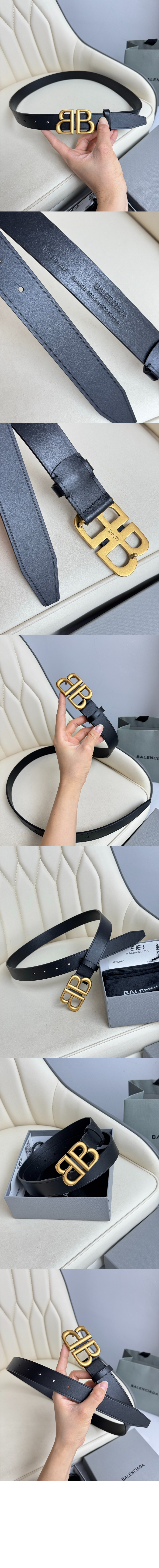 해커 BB 소가죽 벨트 680456 > 발렌시아가