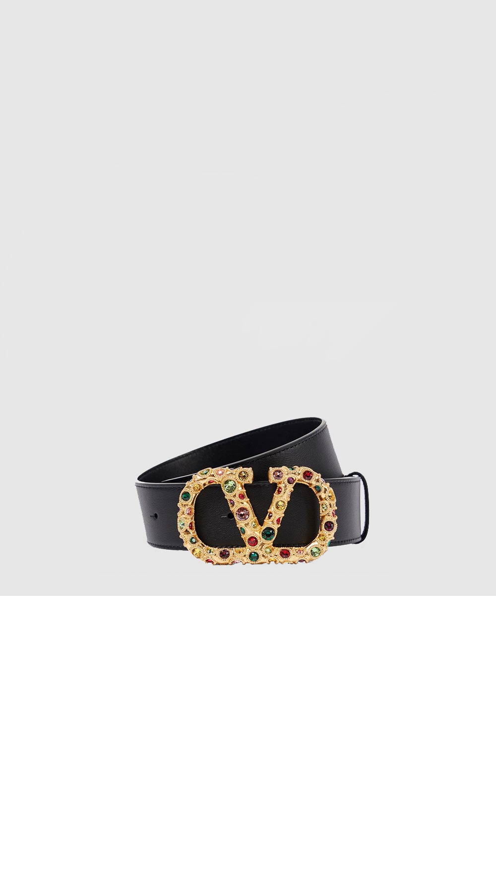 VLogo 시그니처 장식 가죽 벨트 > 발렌티노