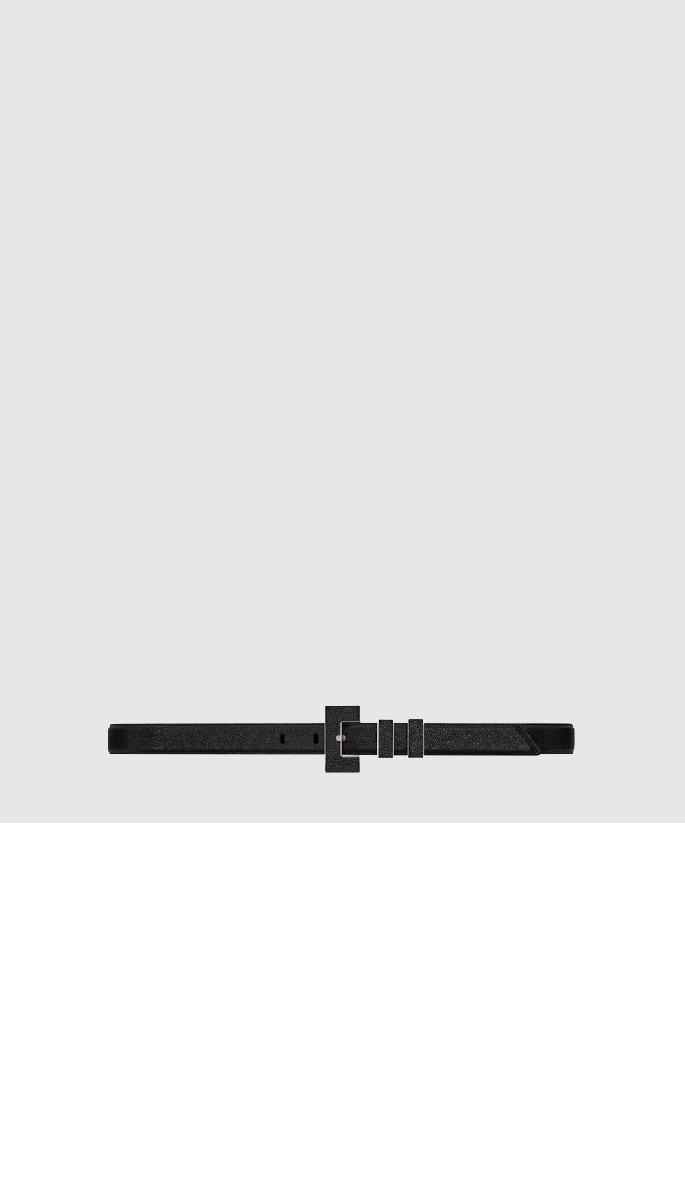 레더 클래식 사각 버클 벨트 586217 > 생로랑