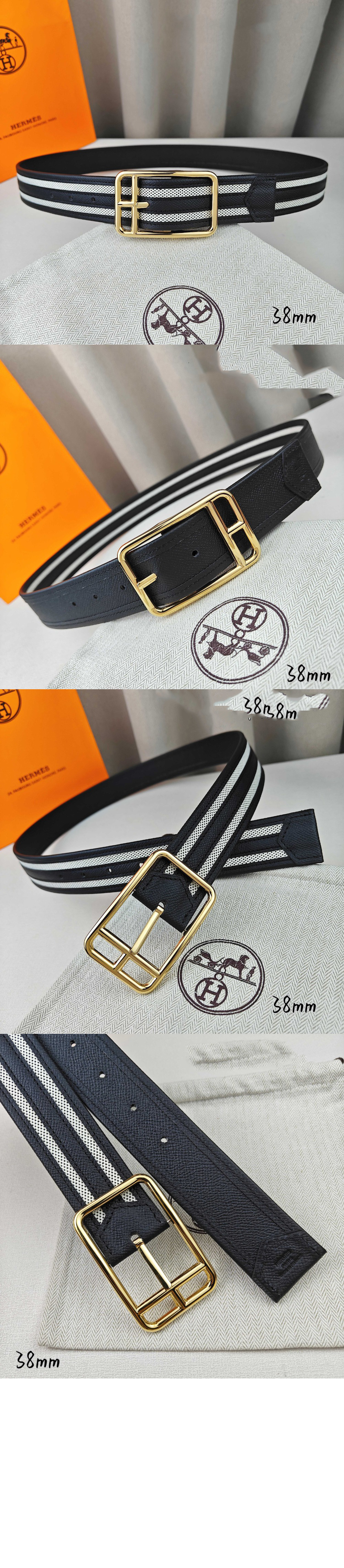 코드 리비에라  리버시블 가죽 벨트 > 에르메스