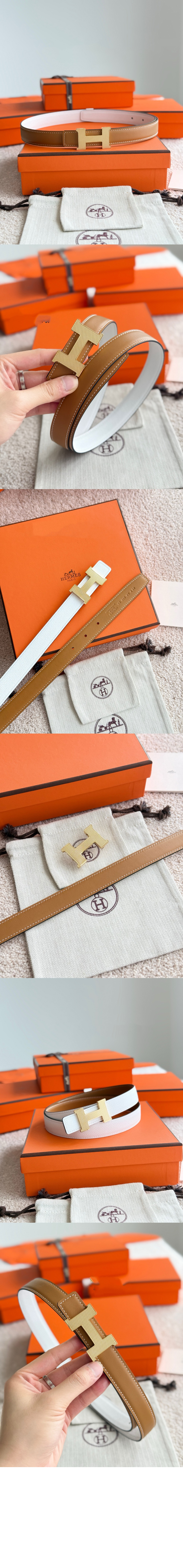 Mini Constance Guillochee 벨트 버클 리버서블 가죽 스트랩 > 에르메스