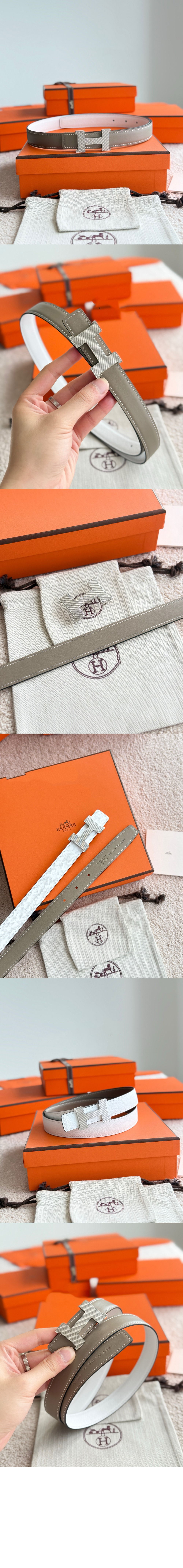 Mini Constance Guillochee 벨트 버클 리버서블 가죽 스트랩 > 에르메스