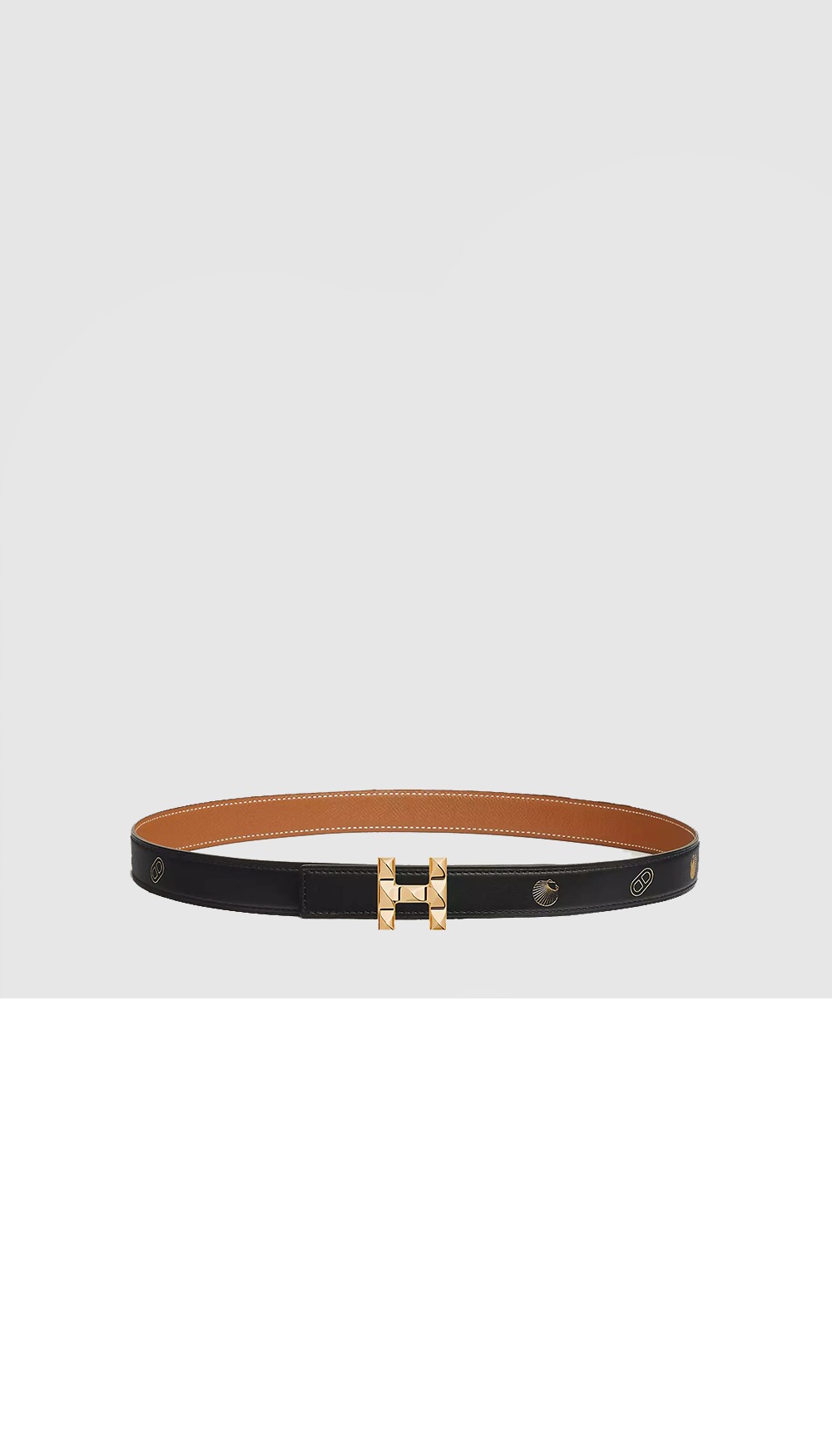 H Infini 벨트 버클 Hermes sur Mer 리버서블 가죽 스트랩 > 에르메스