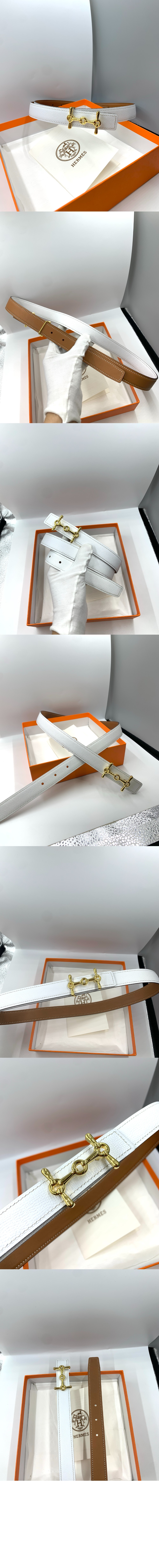 H Equestre 벨트 버클 리버서블 가죽 스트랩 > 에르메스