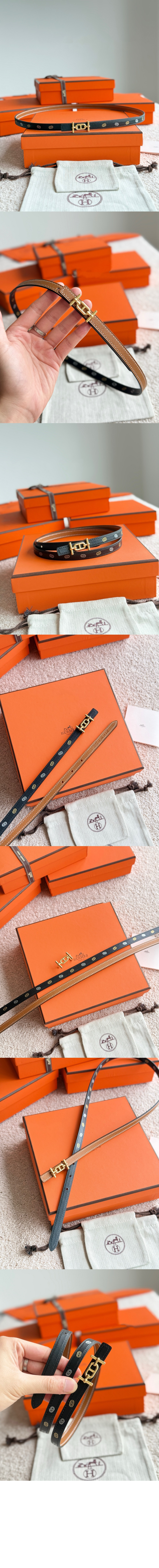 Ancre 벨트 버클 Hermes sur Mer 리버서블 가죽 스트랩 > 에르메스