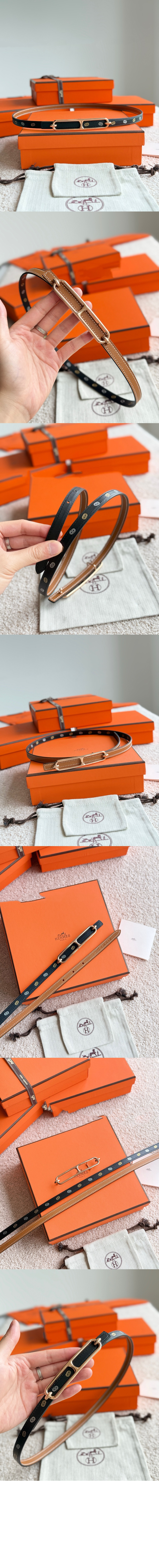 Roulis 벨트 버클 Hermes sur Mer 리버서블 가죽 스트랩 > 에르메스